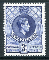 Swaziland 1938-54 King George VI - 3d Deep Blue - P.13½ X 13 - HM (SG 32a) - Swasiland (...-1967)