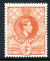 Swaziland 1938-54 King George VI - 4d Orange - P.13½ X 13 - HM (SG 33) - Swasiland (...-1967)
