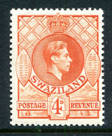 Swaziland 1938-54 King George VI - 4d Orange - P.13½ X 13 - HM (SG 33) - Swaziland (...-1967)