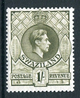 Swaziland 1938-54 King George VI - 1/- Brown-olive - P.13½ X 13 - HM (SG 35) - Swaziland (...-1967)