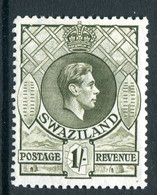 Swaziland 1938-54 King George VI - 1/- Brown-olive - P.13½ X 13 - HM (SG 35) - Swasiland (...-1967)