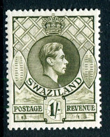 Swaziland 1938-54 King George VI - 1/- Brown-olive - P.13½ X 13 - HM (SG 35) - Swaziland (...-1967)