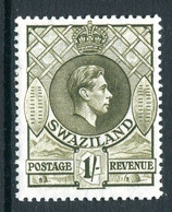 Swaziland 1938-54 King George VI - 1/- Brown-olive - P.13½ X 14 - HM (SG 35a) - Swaziland (...-1967)