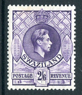 Swaziland 1938-54 King George VI - 2/6 Bright Violet - P.13½ X 13 - HM (SG 36) - Swaziland (...-1967)