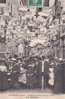 CHARLIEU                FESTIVAL DU 5 SEPTEMBRE 1909.  RUE NATIONALE - Charlieu