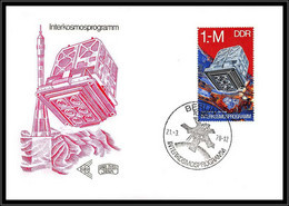 67956 TIMBRE BLOC N°49 Interkosmos 21/3/1978 Allemagne Germany DDR Espace Space Lettre Cover - Europa