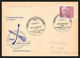 68078 Sojus 31 Soyuz Geburtsort Des Kosmonauten Der Ddr 26/8/1980 Morgenröthe Allemagne Germany DDR Espace Space Lettre - Europa