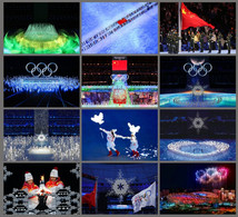 China 2022 Beijing 24th Winter Olympics/Olympic Games Opening Ceremony Postcards,set Of 12 - Hiver 2022 : Pékin