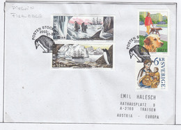 Sweden 2002 South Pole Expedition 2v On Cover (AA155A) - Briefe U. Dokumente