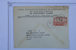 Q17 ALGERIE BELLE LETTRE PRIVEE 1947 ALGER +  +ARCH. DERDERIAN +SURCHARGE + AFF. INTERESSANT - Brieven En Documenten