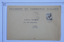 Q17 ALGERIE BELLE LETTRE PRIVEE 1948 CHAMBRE DE COMMERCE D  ALGER + VIGNETTE +ARCH. DERDERIAN + + AFF. INTERESSANT - Lettres & Documents