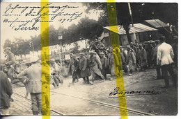 62 PAS DE CALAIS  BAPAUME PRISONNIERS CARTE PHOTO ALLEMANDE MILITARIA 1914/1918 - Bapaume