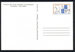 TAAF - Entier Postal 1-CP Neuf 1991 - Ganzsachen