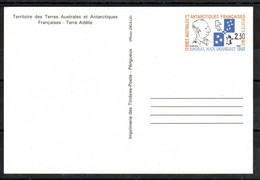 TAAF - Entier Postal 1-CP Neuf 1991 - Entiers Postaux