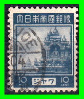 JAPON  SELLO DE JAVA OCUPACION JAPONESA MICHEL Nº 7 COTE 2010 TEMA TEMPLO DE BOROBUDUR - Used Stamps