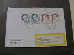 Vatikan Brief   Europa Frauen Marken 1996 - Covers & Documents