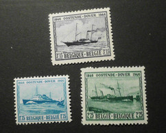 1946: Cob 725** - 727** ( Sans Charnière D63 ) Voir Verso - Unused Stamps