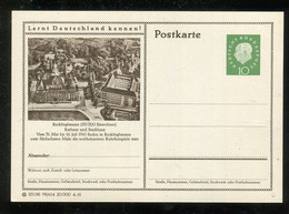 Bundesrepublik Deutschland / 1961 / Bildpostkarte "RECKLINGHAUSEN, Rathaus/Stadthaus" / € 0.90 (B797) - Geïllustreerde Postkaarten - Ongebruikt