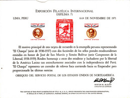 USA Souvenir  EXFILIMA 71 - Cartoline Ricordo