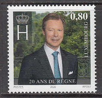 2020 Luxembourg Prince Royalty 20 Years  Complete Set Of 1 MNH @ BELOW Face Value - Ongebruikt