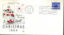 FDC Noël 1964 - Ottawa (Canada) - 14 X 1964 - 1961-1970