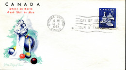 FDC Noël 1965 - Ottawa (Canada) - 13 X 1965 - 1961-1970