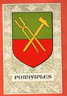 ZMI-38  Pompaples District De Morges  Blason Armoiries Armorial Flammes Ecusson  Non Circulé - Morges