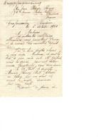 Lettre Annonçant Le Décès De Son Fils à Une Mère Du 06/10/1914 - Documents
