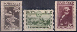 Russia 1933, Michel Nr 424-26, MLH OG - Unused Stamps
