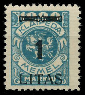 MEMEL 1923 Nr 192 Ungebraucht X41E772 - Memelgebiet