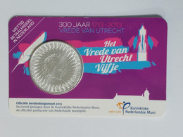 Netherlands - 5 Euro, 2013, 300th Anniversary - Treaty Of Utrecht, KM# 325 - Monedas En Oro Y Plata