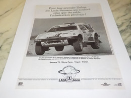 ANCIENNE PUBLICITE 1 ER DAKAR SAMARA DE LADA 1990 - Autres & Non Classés