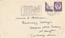 Great Britain Queen Elizabeth II - 1965 - Wilding Bisected Bisect Kent Royal Turnbridge Wells Slogan - Briefe U. Dokumente