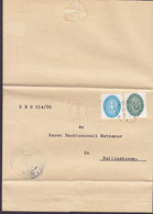 Deutsches Reich PREUSS. AMTSGERICHT Slogan 'Fernsprecher Telefon' ITZEHOE 1932 Folded Cover Brief KELLINGHUSEN - Dienstmarken