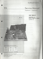 Grundig - Service Manual -  Supplement 1 - CUC 2035 F - Elegance 70 ST 70 - 900 FR / Dolby - Television