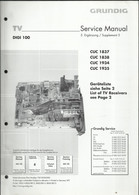 Grundig - Service Manual - 5 Ergänzung / Supplement 5 - DIGI 100 - CUC 1837, 1838, 1934, 1935... - Fernsehgeräte