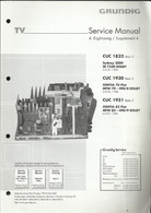 Grundig - Service Manual - 4 Ergänzung / Supplement 4 - CUC 1832 Basic 3 - CUC 1930 Basic 3 - CUC 1931 Basc 3 - Televisión
