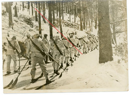 Photo Allemande- Vogesen - Französische Alpenjäger Schneeschuh  (2-2) -WWI 14/18 - 1914-18