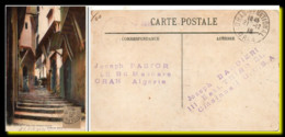 1918 Algerie Française Carte De Alger Postee A Oran Pour Les Etats Unis - Briefe U. Dokumente