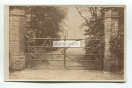 Moulton, Northamptonshire, Quaint Gate, Farming Tools - Old Real Photo Postcard - Northamptonshire