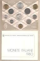 Italia - Serie Annuale In Confezione FDC 10 Monete + Medaglia Ms4 - 1980 - Mint Sets & Proof Sets