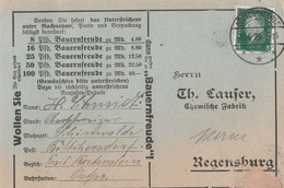 Ostpreussen Deutsches Reich Karte Mit Tagesstempel Böttchersdorf 1929 Kr Bartenstein RB Königsberg - Brieven En Documenten