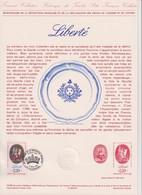 Bicentenaire De La Révolution "Liberté" 1er Jour Villeurbanne 18.03.89 N°2573 Encart 15-89, - Documentos Del Correo