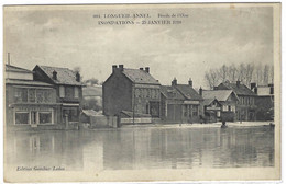 LONGUEIL ANNEL (60) - Bords De L' Oise - Inondations - 25 Janvier 1910 - Au Dos, PUB - Ed. Gambier-Leduc - Longueil Annel