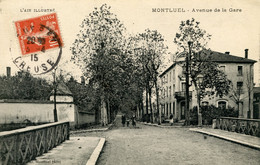 10907 Cpa 01 Montluel - Avenue De La Gare - Montluel