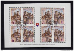 Bloc De 4X2 Timbres 2007 Saint Marin (tirage 25000) Obl. YT 487/488 ; Sheet San Marino 2007 Used Mi 562/563 - Hojas Bloque