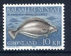 GREENLAND 1985 Greenland Halibut MNH / **.   Michel 162 - Unused Stamps