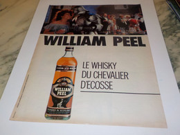 ANCIENNE PUBLICITE SCOTCH WHISKY WILLIAM PEEL 1984 - Alcools
