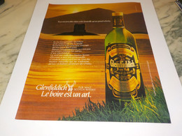 ANCIENNE PUBLICITE LE BOIRE EST UN ART GLENFIDDICH 1985 - Alcools