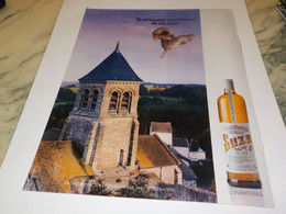 ANCIENNE  PUBLICITE  C EST L HEURE DE MA  SUZE 1987 - Alcohols